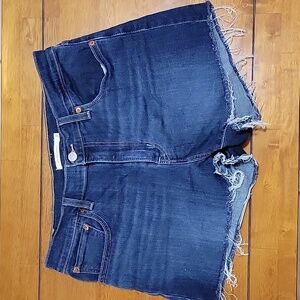 Levi high rise denim blue shorts